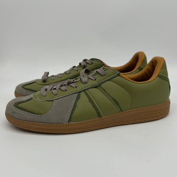 Adidas BW Army Shoes Mens 10 Green Gray Suede Low Top Sneakers Lace Up 779001‎